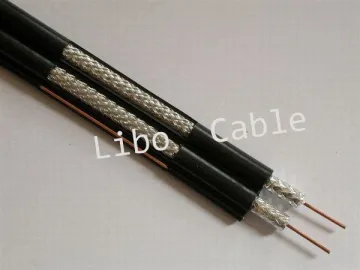 Dual Rg6 Coaxial Cable For Catv And Matv, Pvc Jacket 75 Ohm Video Cable / Catv Coaxial Cable