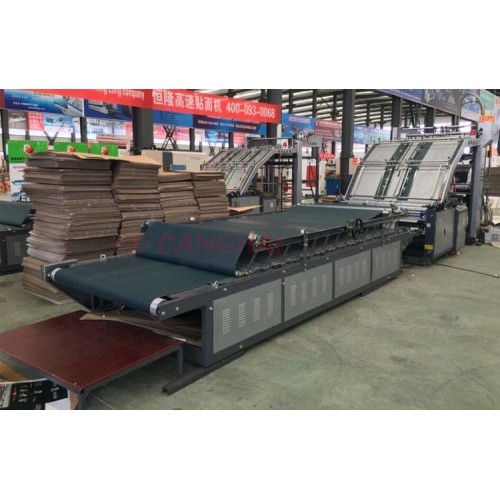 Semiautomatic paper flute laminating machine