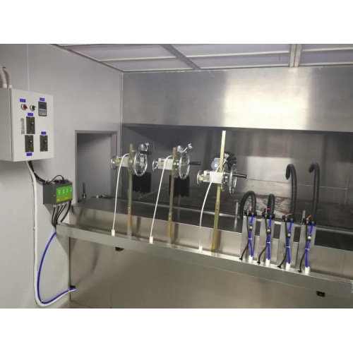 semi automatic spray paint booth