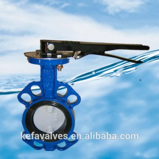 Wafer Double Half Shaft Butterfly Valve Without Pin nylon 11 coating disc