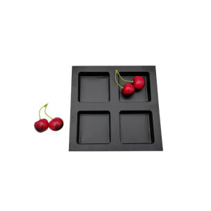 OEM design 4 cavity plastic blister chocolate tray