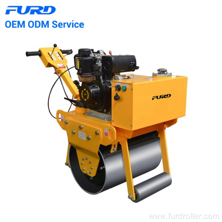 Walk-behind Hand Push Mini Single Drum Road Roller for Sale