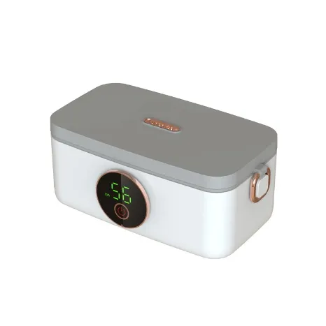 Rechargeable Stainless Steel Food Warmer: Insulated, Cordless Electric Bento Lunch Box for Kids