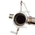 Quad-Spitze Valved Edelstahl 3 Zoll Quad-Tipp Audi R8 MK2 5.2L V10 2016-2018 F1 X-Pipe Auspuffsystem
