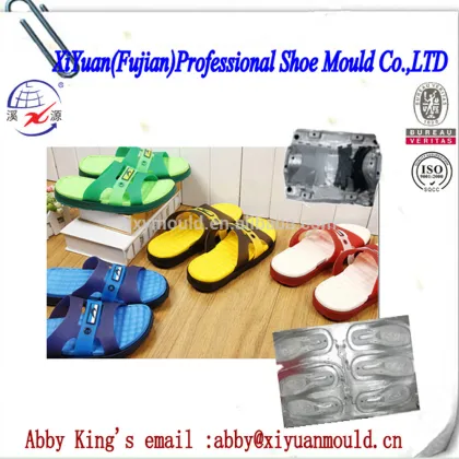 combined Unisex EVA shoe sole mould and PVC slipper uppers strap mould making