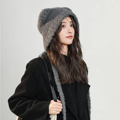 Autumn & Winter Windproof Soft Woolen Hats with Bear Ears