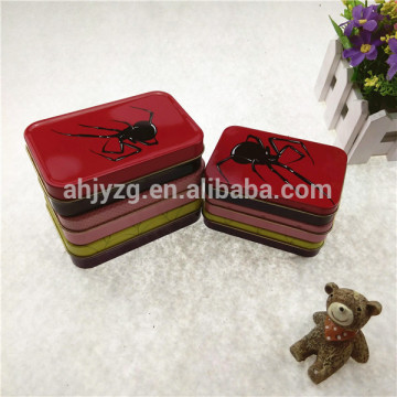 colorful printed business card box in metal sign