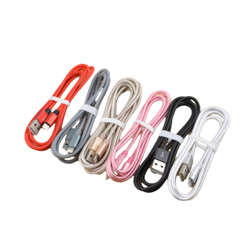 Được sản xuất tại Trung Quốc Cáp USB giá thấp với dây bện cho điện thoại di động
