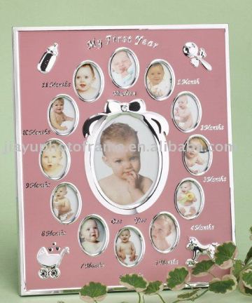 baby Photo Frame / baby first year photo frames / baby 12 month photo frame
