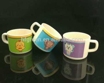 The cute kids tableware, bamboo fiber children five sets