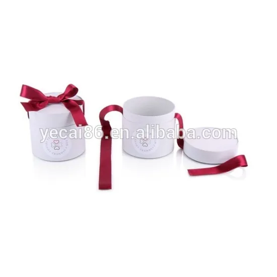 Delicate paper tube packaging bracelet watch paper boxes with ribbon
 