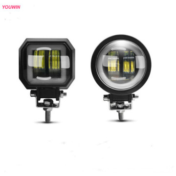 20W LED Work Light with Angel Eye Halo Ring - 3 inch LED Work Lights Bar for Driving and Offroad