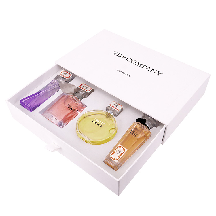 Benutzerdefinierte Schublade Parfüm Beispiel für Geschenkset -Speicherboxen
