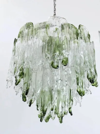 New design lobby glass led chandelier pendant lamp