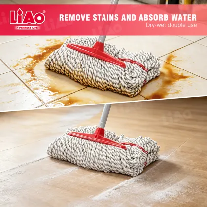 LiAo Absorbent Cotton Microfiber Water Mop
