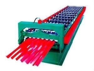 Plc Fully Automatic Control Trapezoidal Profile Roof Sheet Forming Machine / Machinery
