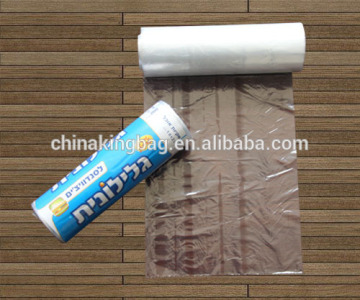 thinner thickness flat bag packing freezer bags on roll