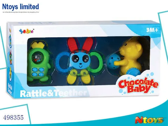 FANTASTIC MULTI-COLOR ABS BABY RATTLE , 6520618