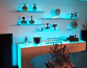 12V RF Fernbedienung RGB Color Wine Cabinet LED -Regallichter LED -LED