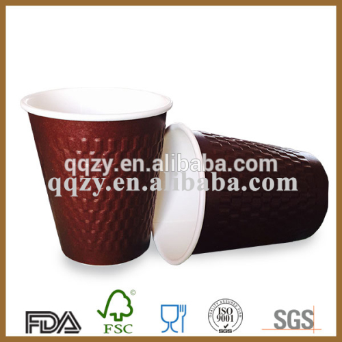 Double wall hot sale durable disposable paper coffee cup