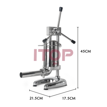 Used Commercial Manual Sausage Filler Stuffer Machine with 4 Funnels