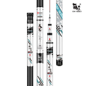 Teknik Taiwan Rod Memancing Teleskopik Serat Karbon - B Gama Baru 3.9m untuk dijual