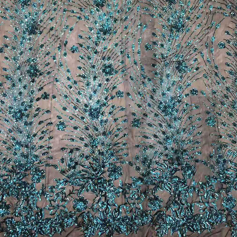 Metallic Glitter Mesh Embroidery Lace Fabric