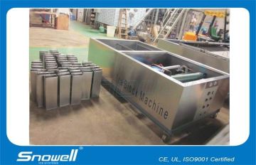 Full Automatic Block Ice Machines Large Poduction Capacity , Stainless Steel 1ton/24h
