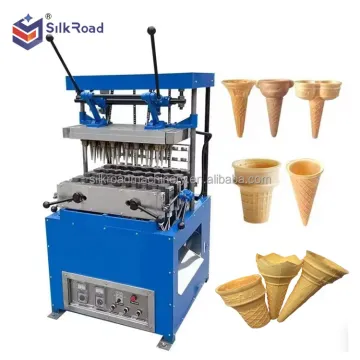 Small Commercial Soft Ice Cream Machine and Cone/Wafer Maker