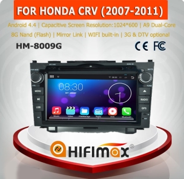 HIFIMAX Android 4.4.4 high definiton 1024*600 car dvd player for Honda CR-V (2006-2011) Capacitive screen 1080P WIFI 3G