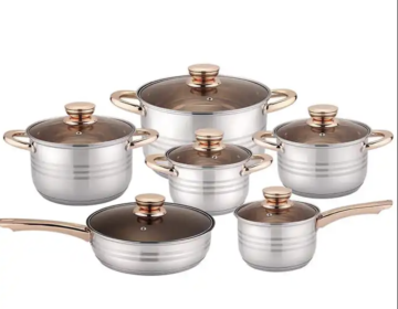 Wholesale Custom 6pc Stainless Steel Cookware Set - High Quality Pots and Pans