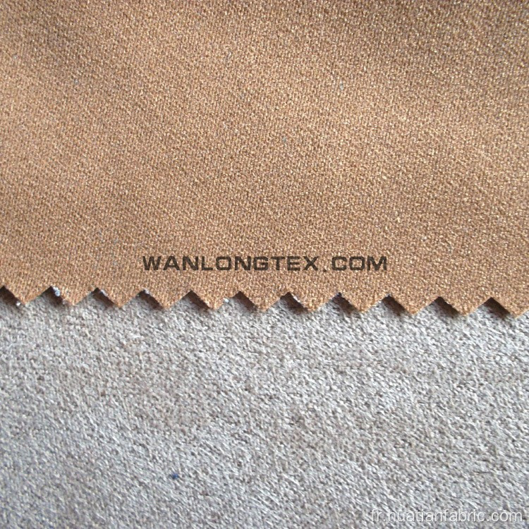 Tissu en daim tricoté élastique mince