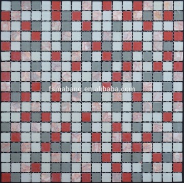 MBP1007 Best selling OEM service frosted surface glass mixed stone mosaic for swimming pool