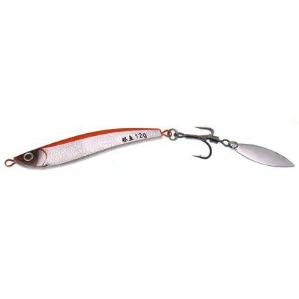 WHITEBAIT Drag Metal Jig Spoon Lure 12g for Slow Jigging and Bass Fishing