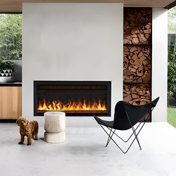 3D Waterproof Outdoor Decoration: Multicolored Realistic Flame Electric Fireplace