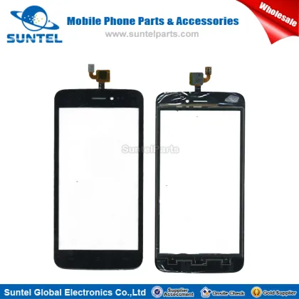 Black touch sensitive screen replacement for wiko lenny