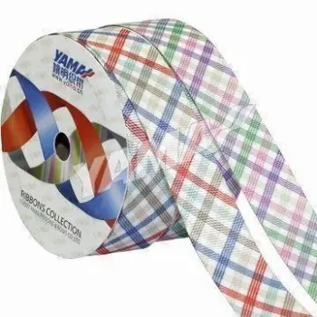 Printed Ribbon with Wired Edge, Dyed Colors and Different Designs are Available