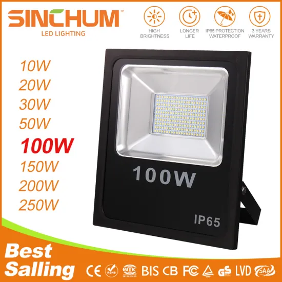 100W outdoor ip65 smd high power high lumen high bright led flood light