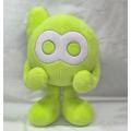 Ornements de mascotte en peluche bleu et vert