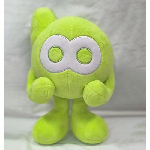 Blue and green plush mascot ornaments