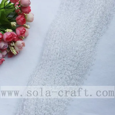 Welcome Best Snow-White Color Beaded Garland With Artificial Pearl