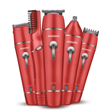 Cordless Rechargeable 5-in-1 Grooming Kit: Epilator, Shaver, Nose Trimmer, Hair Clipper