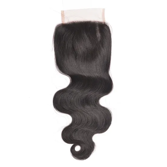Aisi Hair Top Quality 14 Inch Long Body Wave 4X4 Lace Closure Brazilian Human Hair Extension For Women