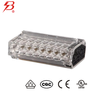 8 port konektor kawat listrik push-in