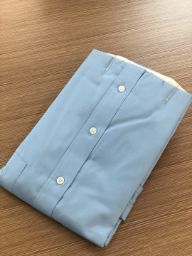Male solid color 100%cotton long sleeve shirt