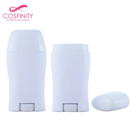Wholesale 50G PP AS Oval Deodorant Container Deo Stick - Empty Black Deodorant Stick Container