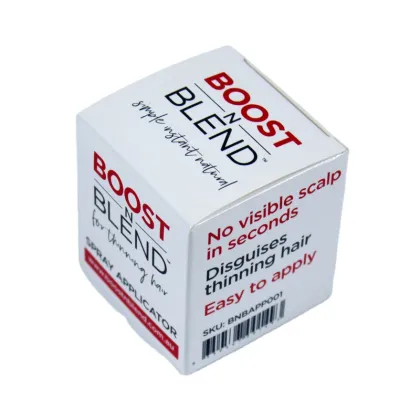 Custom Folding Paper Packaging Box for Fashion Hair Building Fibers Kit with Applicator Pump