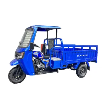 Three-Wheeled Vehicle with Driver Cabin for Commercial Use