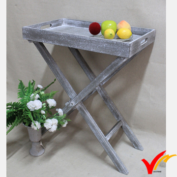 Vintage Folding Wooden Tray Table