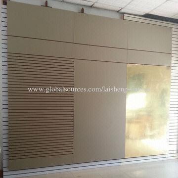 Slat Wall Panels, 3048 x 598mm, No Joint Fire Rated MDF with HPL Lamination